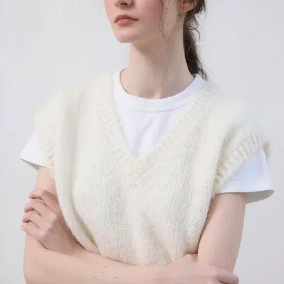 [BUNJANG] 윤슬샵 alpaca vest (ivory) / 윤슬샵 alpaca vest (ivory)