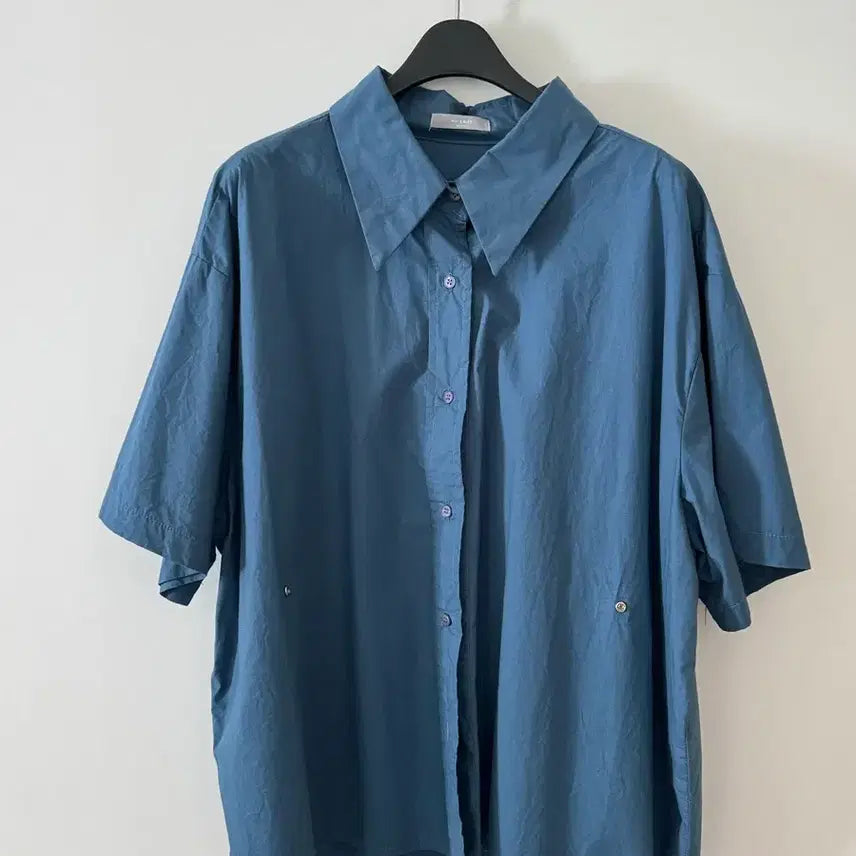 [SOLD OUT] 딥블루 반팔 셔츠 블라우스