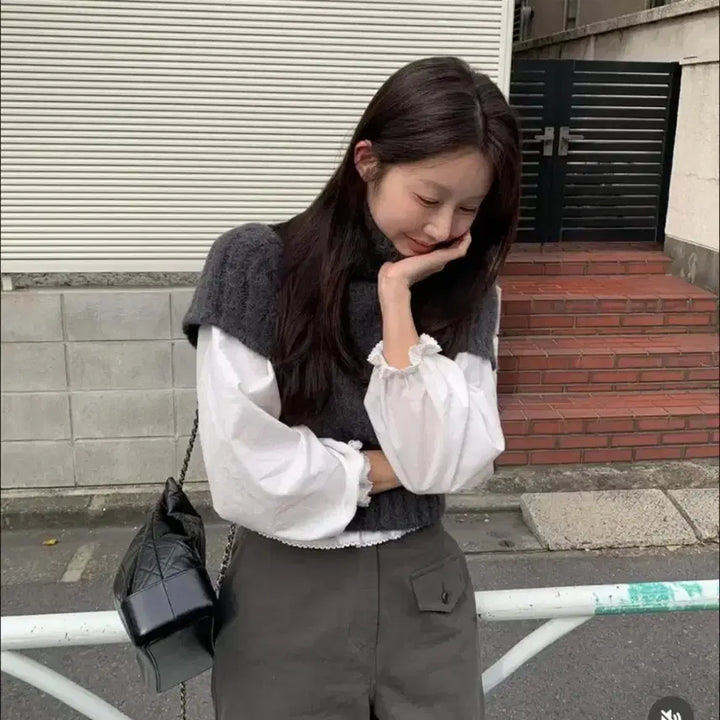 [BUNJANG] Lilykots Povy Knit Earth Blouse Bundle Set / 릴리코츠 포비니트 얼스블라우스 새상품 일괄판매