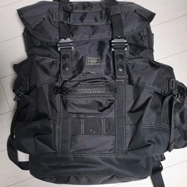 [BUNJANG] Yoshida Porter All-Elise Backpack Black / 요시다 포터 올 엘리스 백팩 블랙