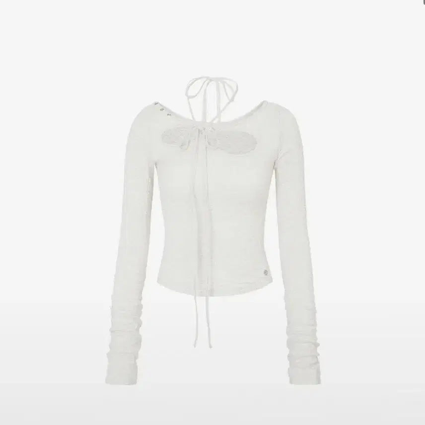 [BUNJANG] Pain Or Pleasure Wrinkled Orchid Top Ivory / 페인오어플레져 오키드 탑 아이보리 (환승연애 지현 착용)