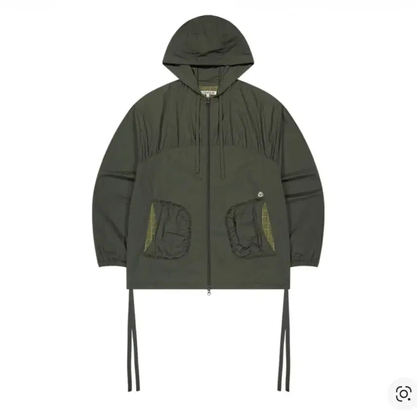 [SOLD OUT] 코이세이오 체크 링클스 윈드 브레이커 올리브