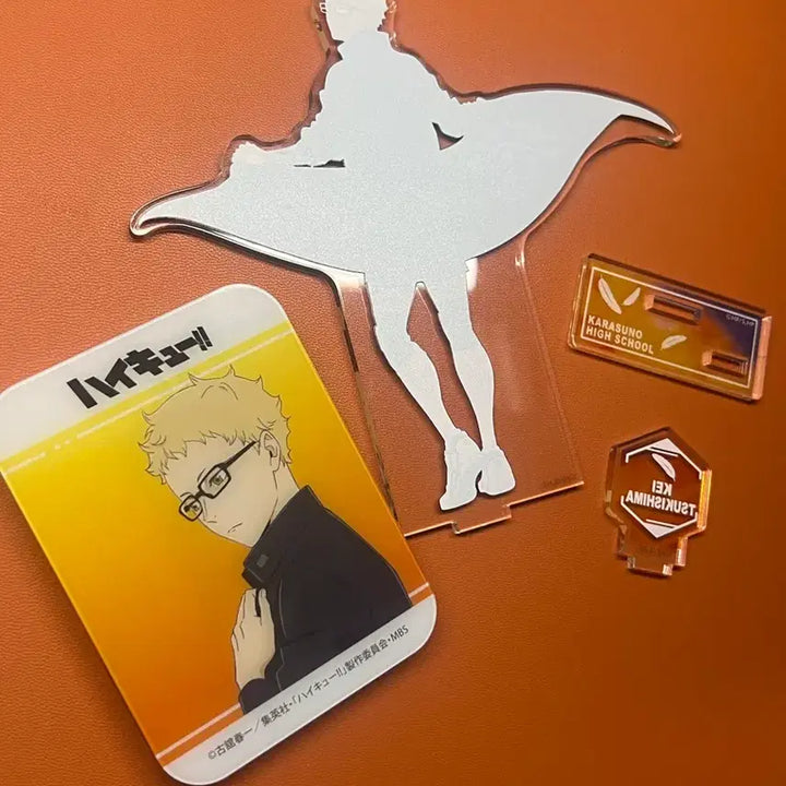 [BUNJANG] Haikyu Tsukishima Kei Acrylic Stand and Block Bundle / 하이큐 츠키시마 케이 아크릴스탠드, 아크릴블록