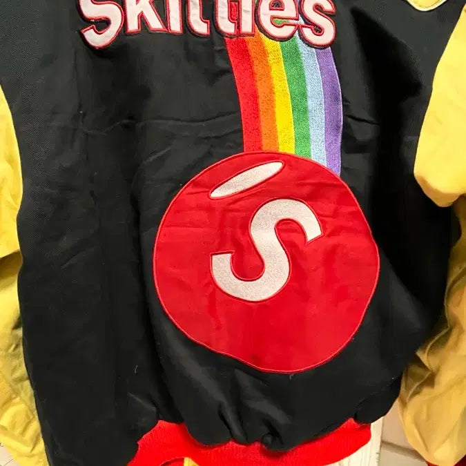 [BUNJANG] Supreme Skittles Collaboration Nascar Racing Jacket / 초초희귀 슈프림 스키틀즈 자수 빈티지 나스카 레이싱 자켓