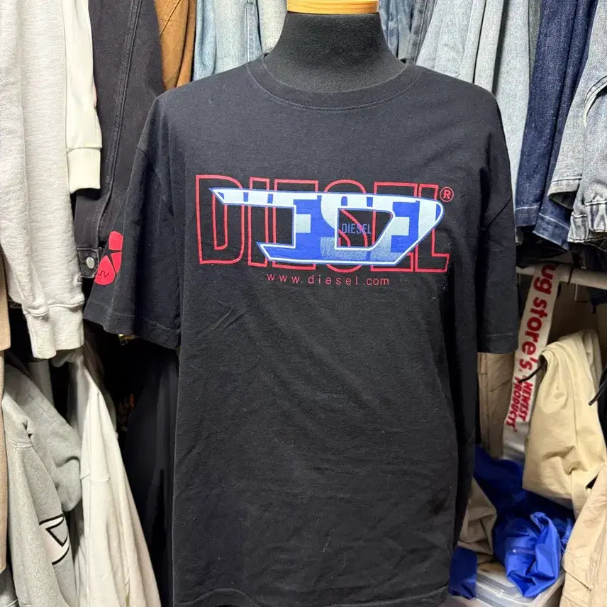 [BUNJANG] Diesel Big Logo Graphic T-Shirt / [L] 디젤 티셔츠