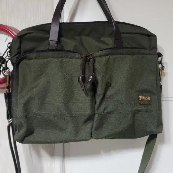 [BUNJANG] Filson Dryden 878 Briefcase Olive Green / 필슨 드라이든 878 오터그린