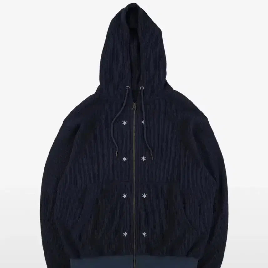 [BUNJANG] The Coldest Moment Waffle Hoodie Zip-up / 더콜디스트모먼트 와플 후드집업