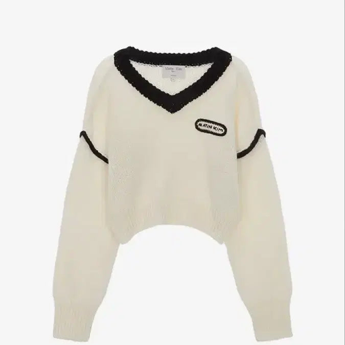 [BUNJANG] Matinkim V-Neck Knit Sweater, Ivory / 공홈품절, 정가 거의 18만원) 마뗑킴 V넥 니트, 아이보리(택달린 새상