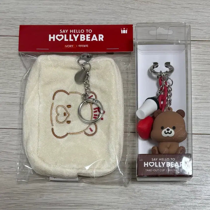 [BUNJANG] Hollys MD Bundle Set / 할리스 md 할리베어키링, 카드지갑 일괄