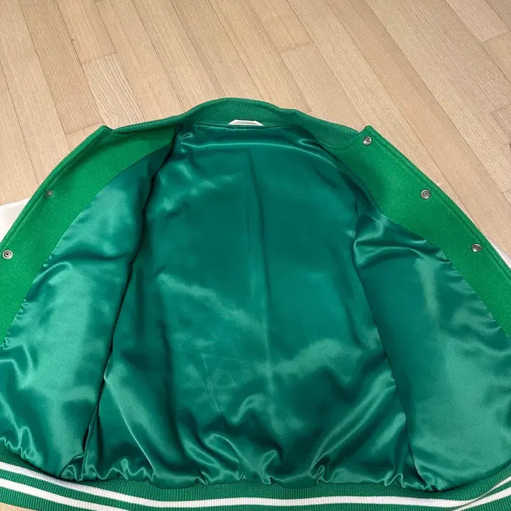 [BUNJANG] Kasina x Sprite x AOMG Collaboration Stadium Jacket Green / 카시나x스프라이트xAOMG 콜라보 스타디움 자켓 그린
