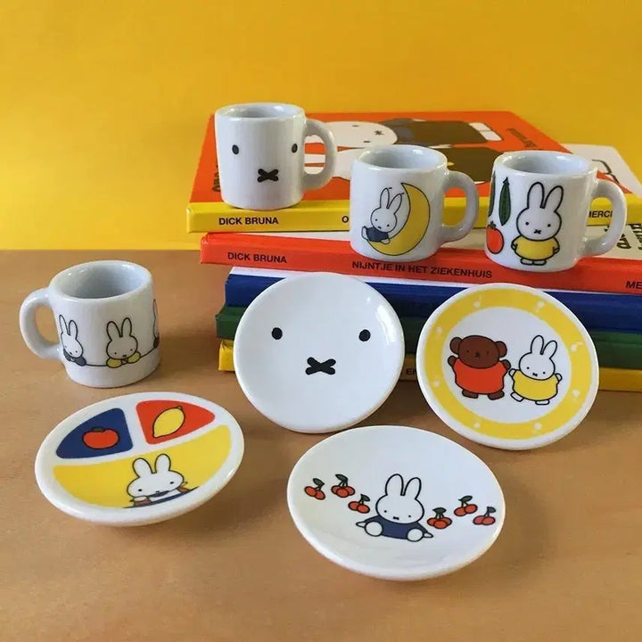 [BUNJANG] Miffy 2018 Ceramic Miniature Tableware Set / 2018 미피 도자기 식기 컬렉션 미니어쳐 세트