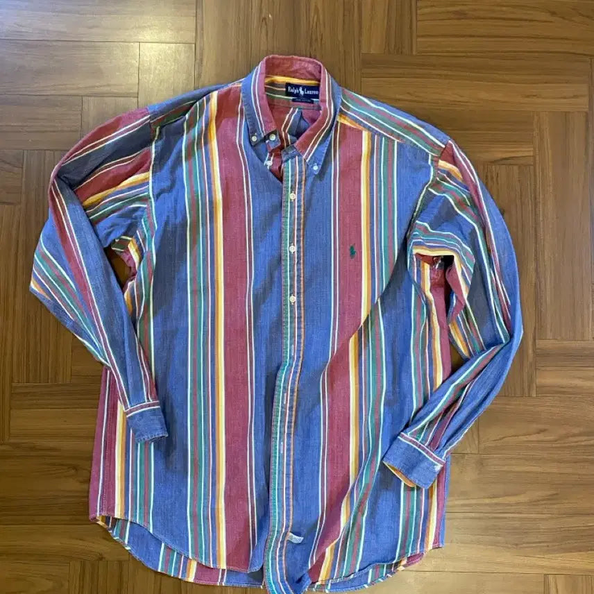 [BUNJANG] Polo Ralph Lauren Striped Long Sleeve Shirt / 폴로 랄프로렌 긴팔 셔츠