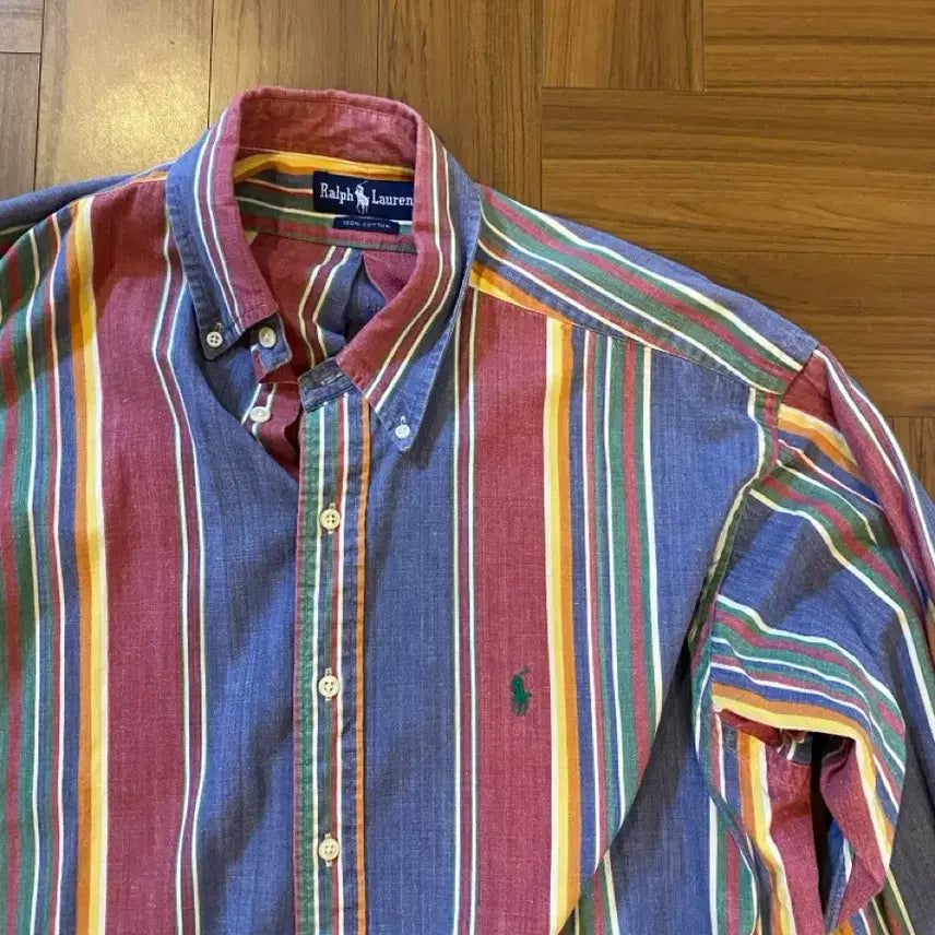 [BUNJANG] Polo Ralph Lauren Striped Long Sleeve Shirt / 폴로 랄프로렌 긴팔 셔츠
