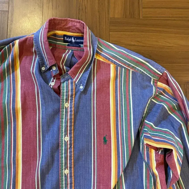 [BUNJANG] Polo Ralph Lauren Striped Long Sleeve Shirt / 폴로 랄프로렌 긴팔 셔츠