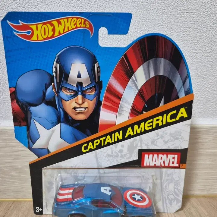 [BUNJANG] Hot Wheels Marvel Avengers Captain America Diecast Car (Sealed) / 마블 어벤져스 핫휠 캡틴아머리카 미니카(미개봉)