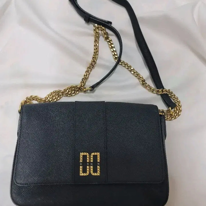 [BUNJANG] Daks Black Chain Tote Bag Shoulder Bag Crossbody Bag / 닥스 블랙 체인 토드백 숄더백 크로스백