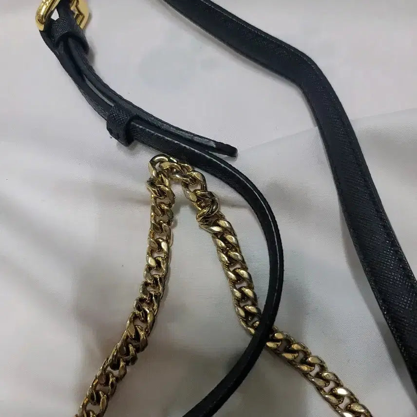 [BUNJANG] Daks Black Chain Tote Bag Shoulder Bag Crossbody Bag / 닥스 블랙 체인 토드백 숄더백 크로스백