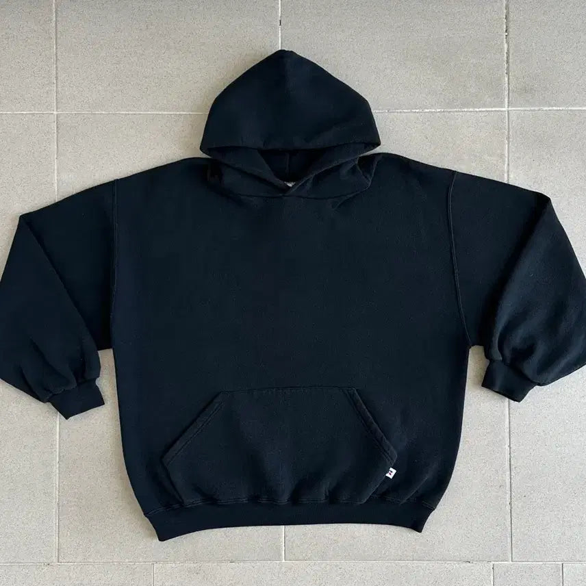 [BUNJANG] Russell 90s Vintage Hoodie XL / 90s 빈티지 러셀 후드 블랙 XL