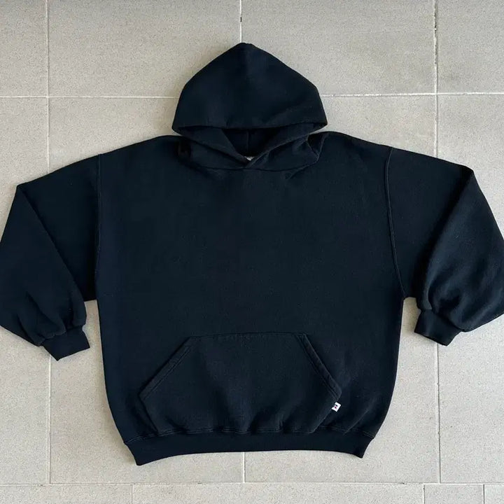 [BUNJANG] Russell 90s Vintage Hoodie XL / 90s 빈티지 러셀 후드 블랙 XL