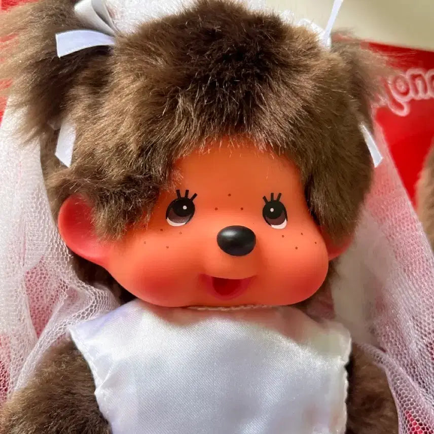 [BUNJANG] Monchhichi Wedding Bride and Groom Set / 몬치치 웨딩 신랑 신부 세트