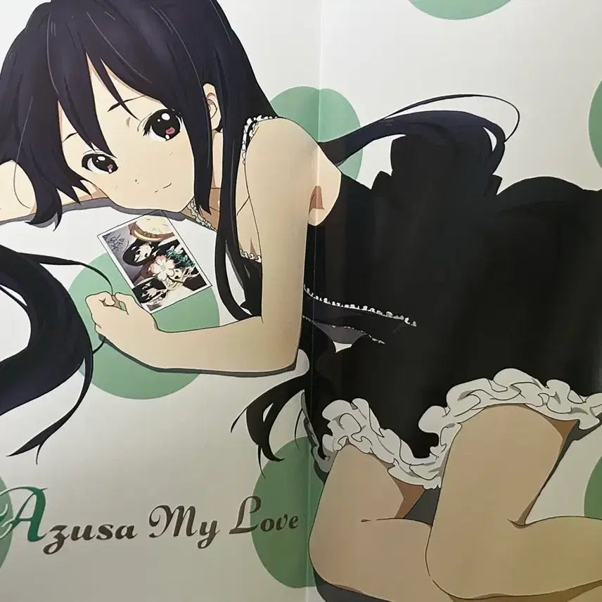 [BUNJANG] K-ON! Azusa &amp; Group Magazine Poster &amp; Book / 고전 미소녀 케이온 아니메쥬 잡지(아즈사/단체 양면 포스터, 책받침)