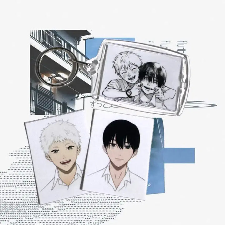 [BUNJANG] HikaKimi Yoshiki Acrylic Keyring + 증명사진 / 가격인하) 히카루가 죽은 여름 히죽여 요시키 비공굿 키링 증사 증명사진