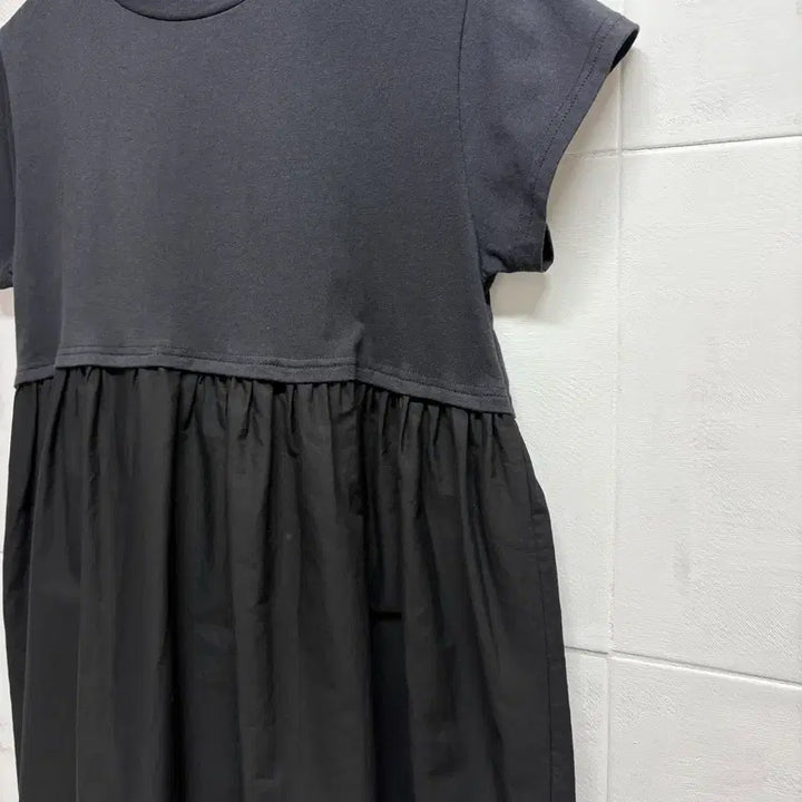 [BUNJANG] Black Cotton Shirring Mori Girl Blouse Top L / 블랙 코튼셔링 모리걸 반팔 블라우스 탑 L JPN