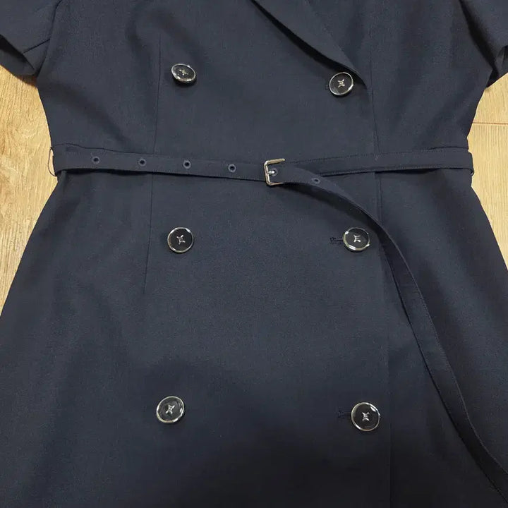 [BUNJANG] THECHEMI Signature Double Button Dress / 더케미(THECHEMI) 시그니처 원피스 55-66 새상품
