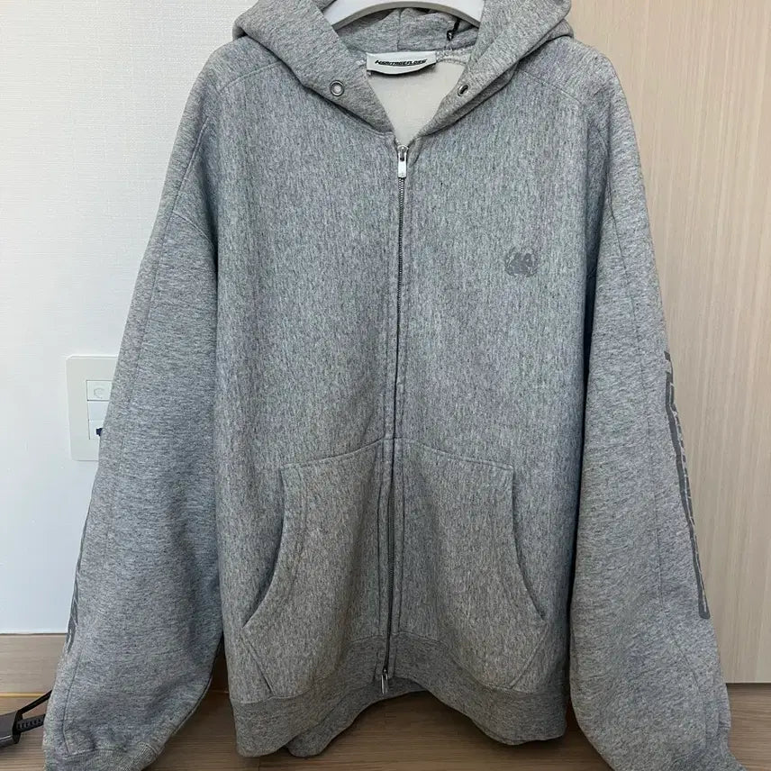 [BUNJANG] Heritagefloss Grey Hooded Zip-Up (M) / 헤리티지플로스 그레이 후드집업(M)