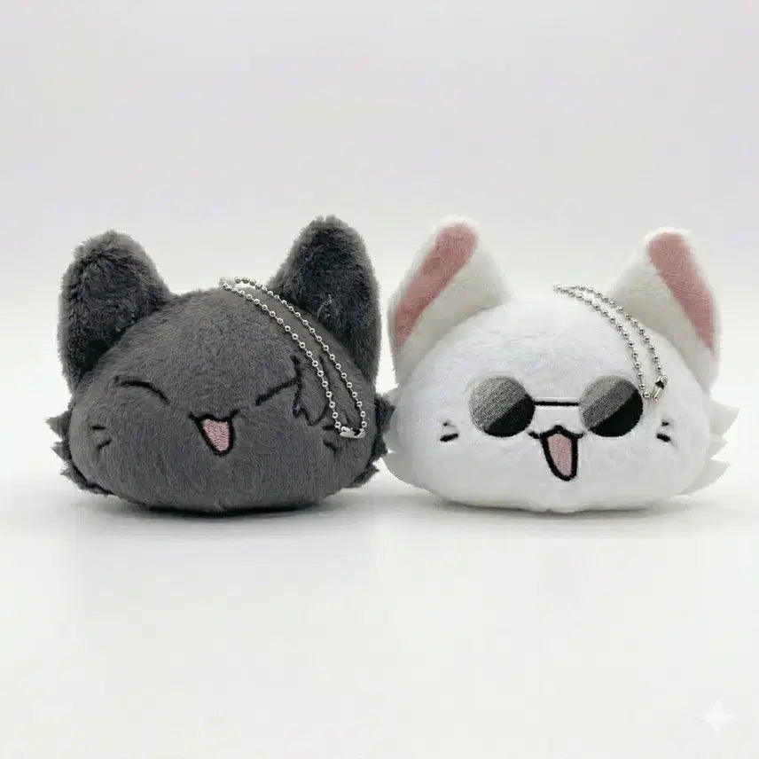 [BUNJANG] Jujutsu Kaisen Satoru Gojo &amp; Suguru Geto Cat Plush Set (2-Piece) / [현물/2개입] 주술회전 고죠 사토루&amp;게토 네코 누이