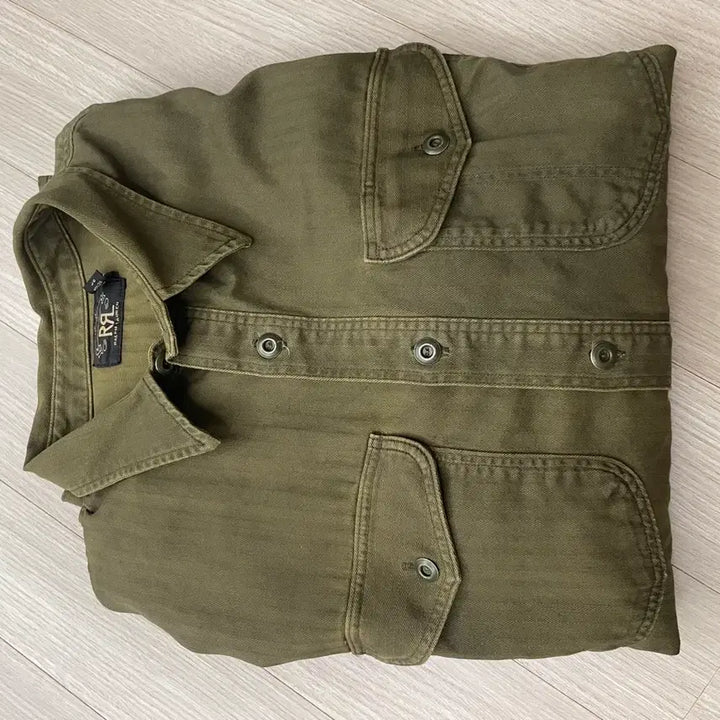 [BUNJANG] RRL L Herringbone Shirt / RRL 더블알엘 L 셔츠 카키(다크올리브)  판매합니다.
