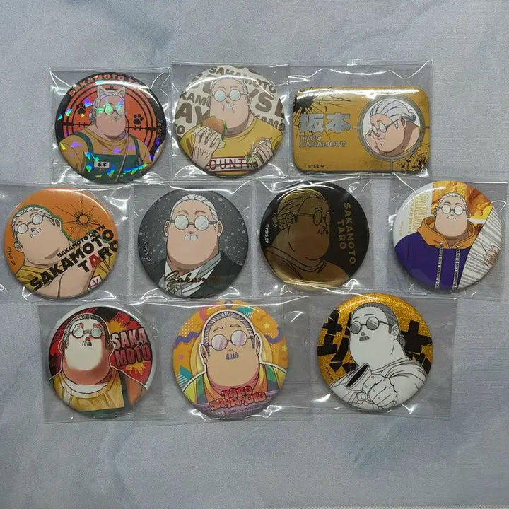 [BUNJANG] Sakomoto Days Taro Can Badge Bundle Set (10 types) / 사카모토 데이즈 타로 캔뱃지 10개 일괄 뚱타로 뚱카모토
