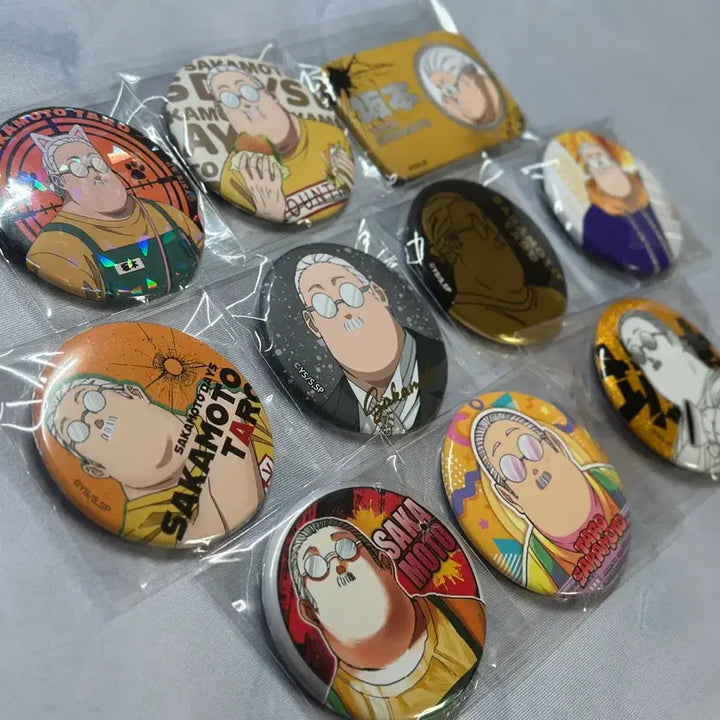 [BUNJANG] Sakomoto Days Taro Can Badge Bundle Set (10 types) / 사카모토 데이즈 타로 캔뱃지 10개 일괄 뚱타로 뚱카모토