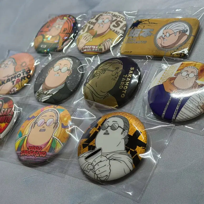 [BUNJANG] Sakomoto Days Taro Can Badge Bundle Set (10 types) / 사카모토 데이즈 타로 캔뱃지 10개 일괄 뚱타로 뚱카모토