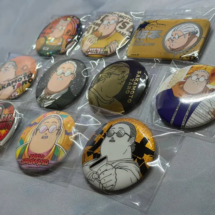 [BUNJANG] Sakomoto Days Taro Can Badge Bundle Set (10 types) / 사카모토 데이즈 타로 캔뱃지 10개 일괄 뚱타로 뚱카모토