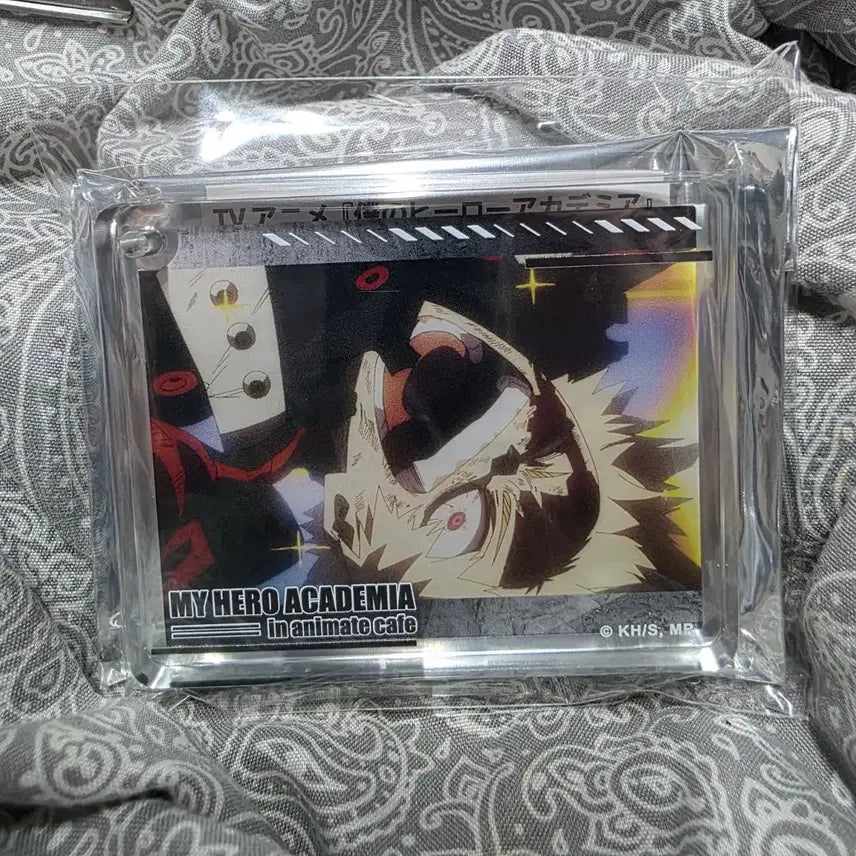 [BUNJANG] Bakugo Hero Academia Cafe Acrylic Plate &amp; Korrotta Set / (3개세트) 바쿠고 히로아카 애니메이트 카페 플레이트 키홀더 코롯타 세트
