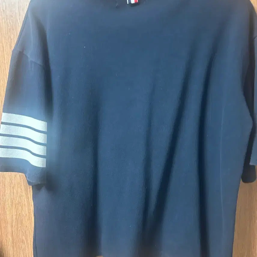 [BUNJANG] Thom Browne Navy Short Sleeve T-shirt / 톰브라운 반팔티