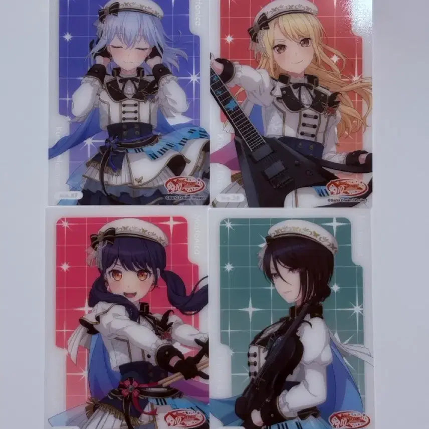 [BUNJANG] BanG Dream 10th Anniversary Morfonica Clear Card Set / 뱅드림 10주년 클리어카드 모르포니카 4종 세트