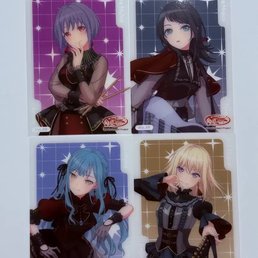 [BUNJANG] BanG Dream! 10th Anniversary Clear Card Ave Mujica Set / 뱅드림 10주년 클리어카드 아베무지카 4종 세트