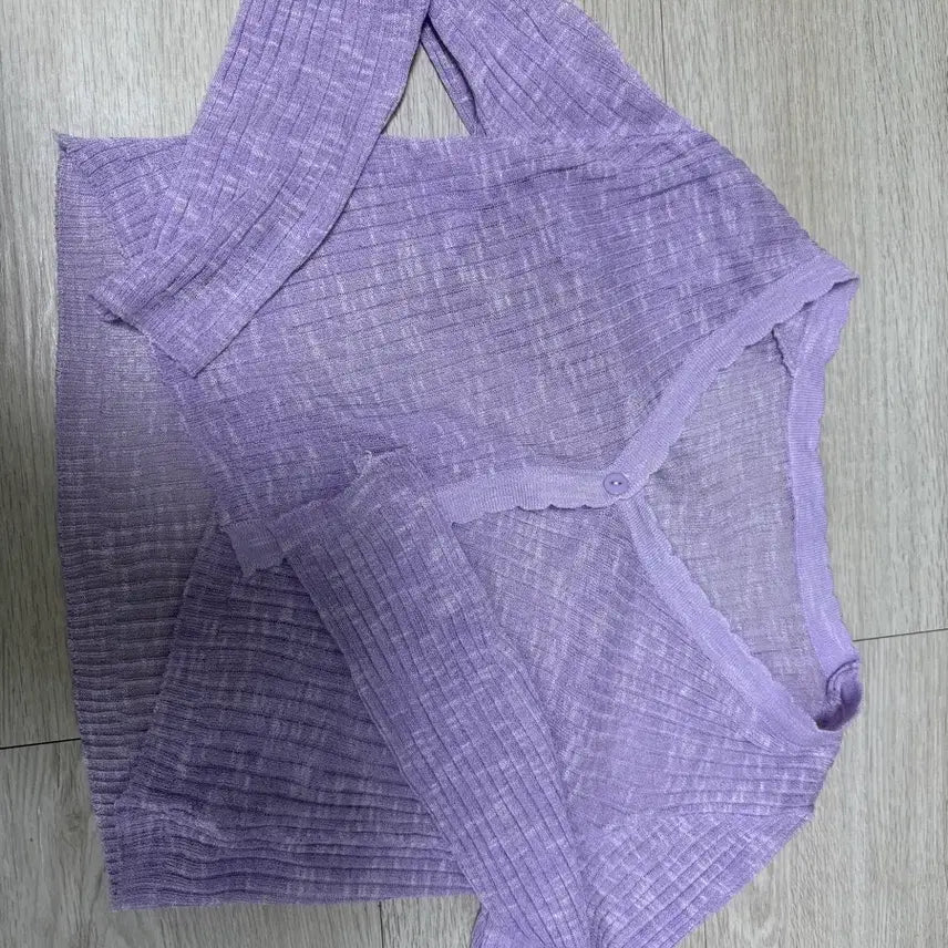 [BUNJANG] Summer Lavender Cardigan / 여름 가디건 연보라 새상품
