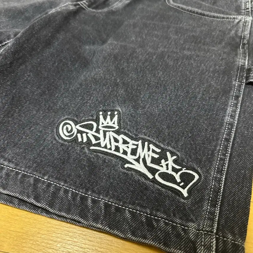 [BUNJANG] Supreme Handstyle Denim Painter Shorts Black 21SS / [32]슈프림 페인터 반바지-21SS