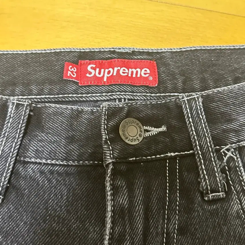 [BUNJANG] Supreme Handstyle Denim Painter Shorts Black 21SS / [32]슈프림 페인터 반바지-21SS