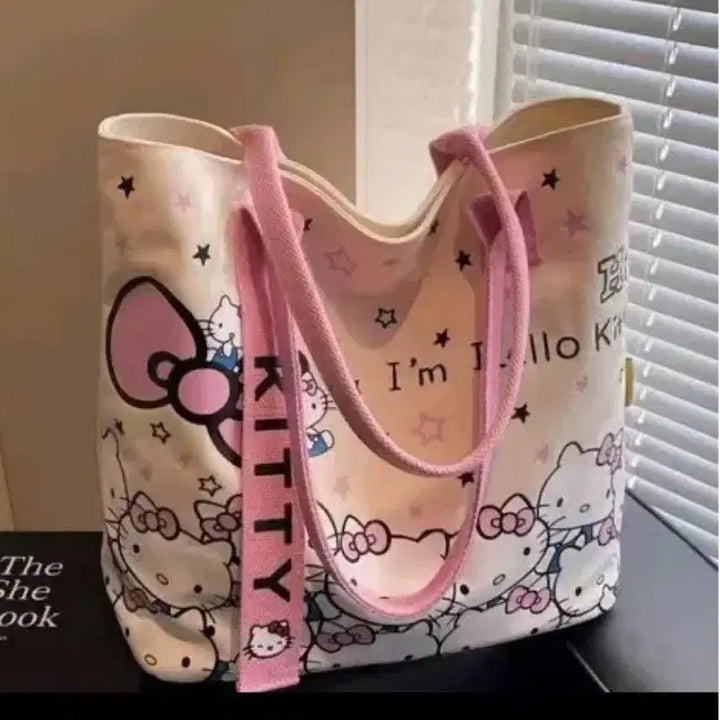 [BUNJANG] Hello Kitty Canvas Tote Bag / 새상품)  헬로키티 캔버스 토트백 핑크