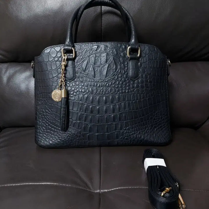 [BUNJANG] Pierre Cardin Crocodile Pattern Tote Bag / 피에르가르뎅 악어 패턴 토트백