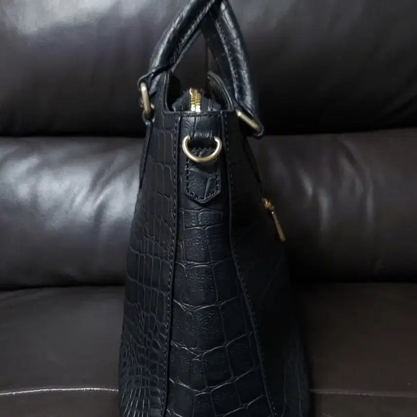 [BUNJANG] Pierre Cardin Crocodile Pattern Tote Bag / 피에르가르뎅 악어 패턴 토트백