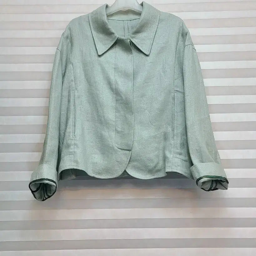 [SOLD OUT] 민트색 린넨 숏자켓