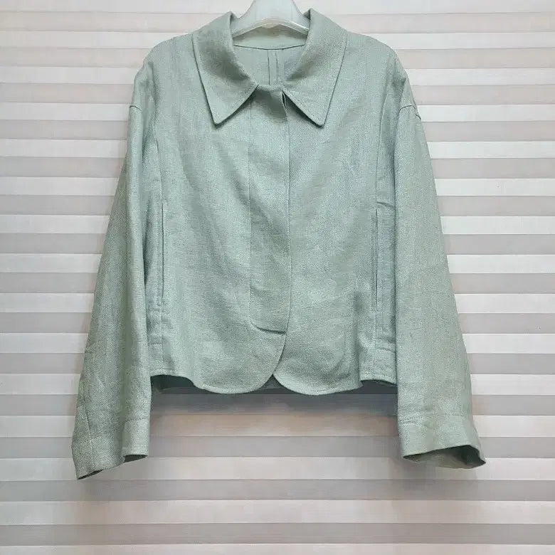[SOLD OUT] 민트색 린넨 숏자켓