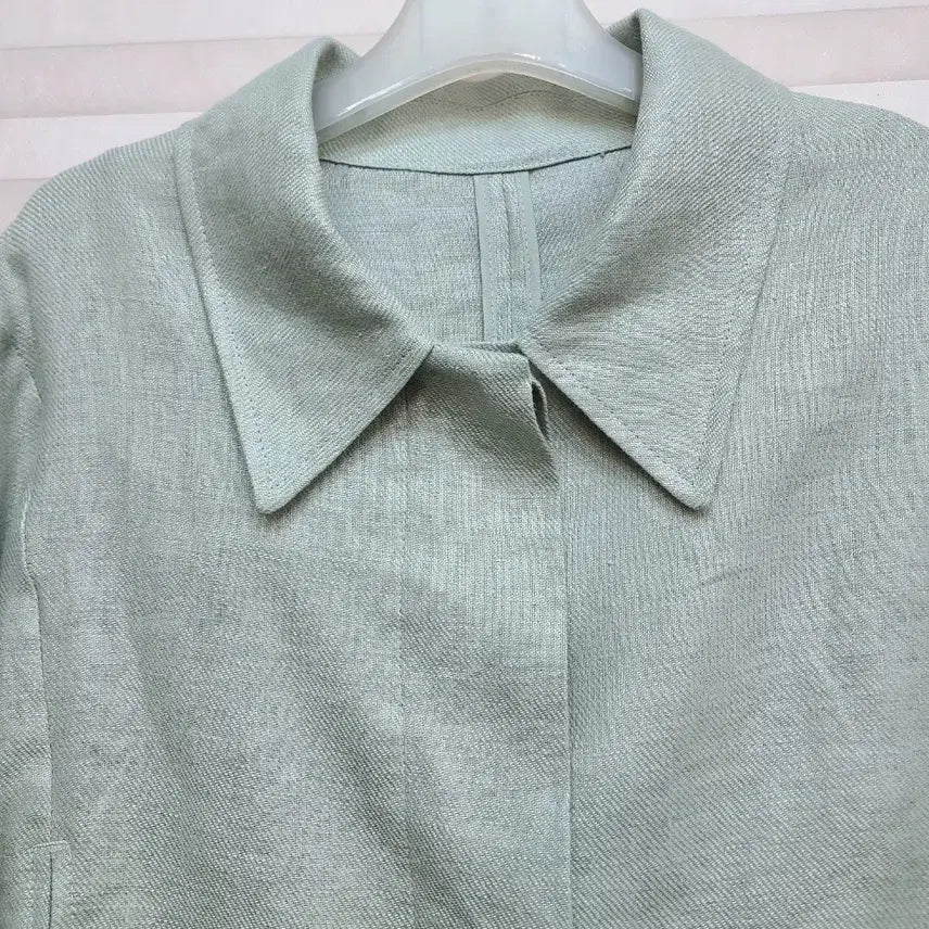 [SOLD OUT] 민트색 린넨 숏자켓