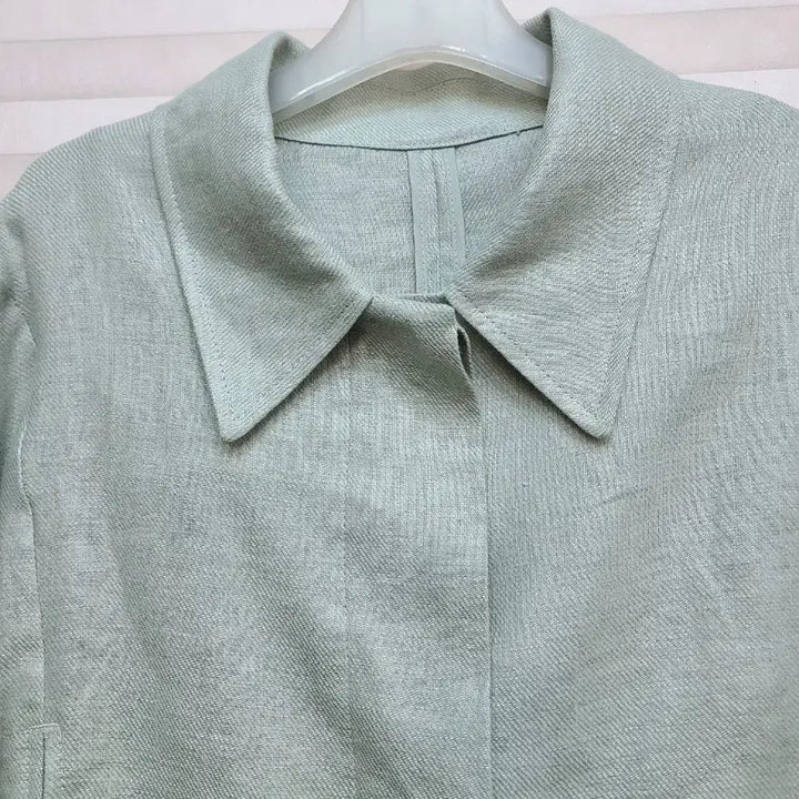[SOLD OUT] 민트색 린넨 숏자켓