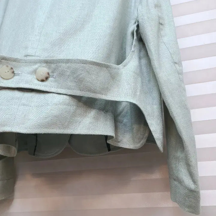 [SOLD OUT] 민트색 린넨 숏자켓